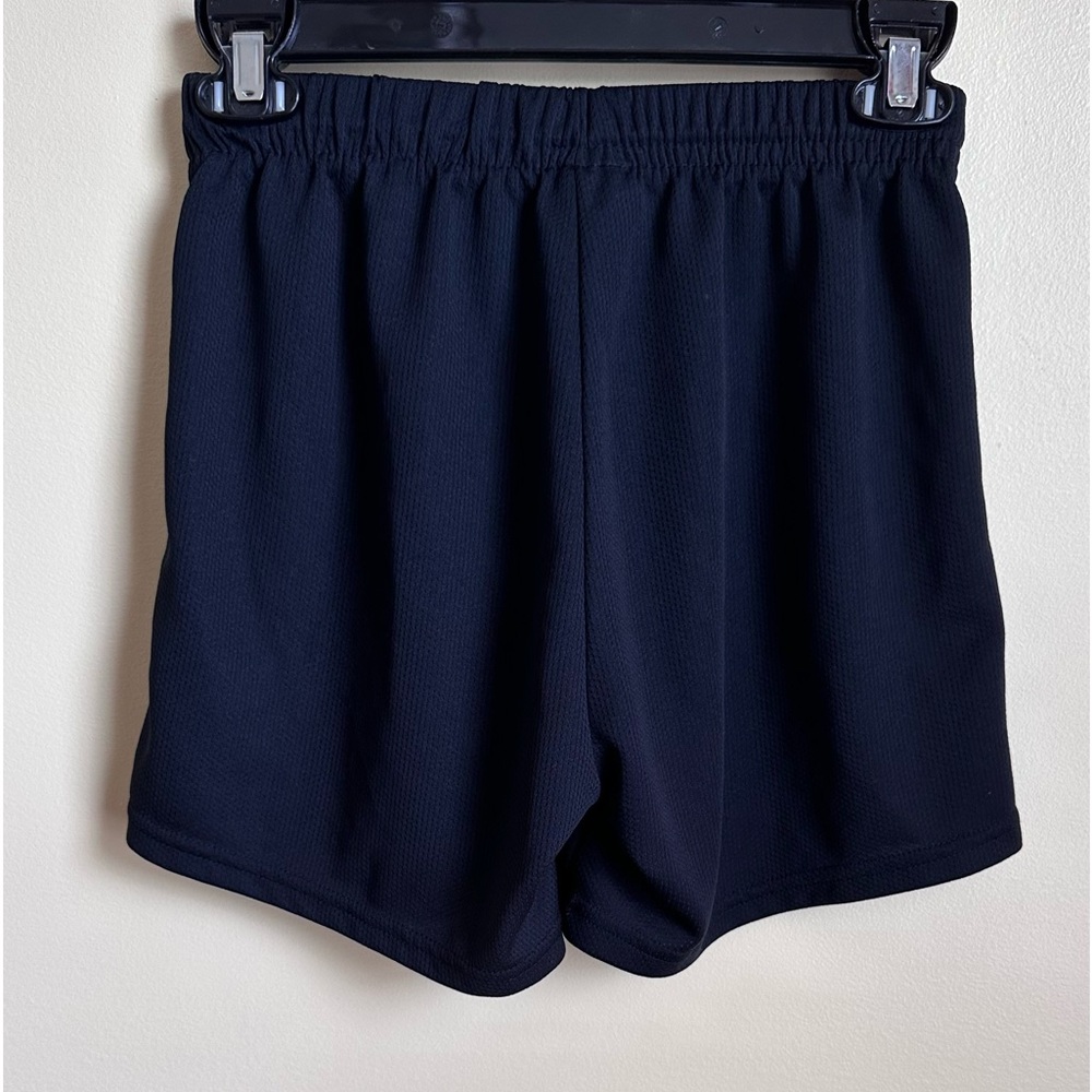 kids black gym shorts